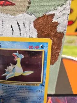Pokemon TCG Lapras Fossil 10 Holo Unlimited Rare DMG Condition - Image 3