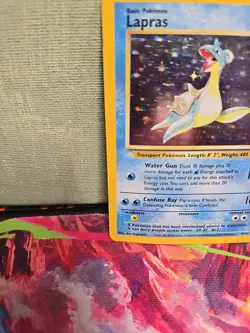 Pokemon TCG Lapras Fossil 10 Holo Unlimited Rare DMG Condition - Image 5