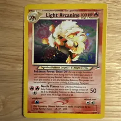 Mew 1/18 Holo & Light Arcanine 12/105 Neo Destiny Pokemon TCG Holo Rare Lot - Image 2