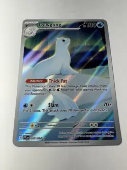 Pokemon: Dewgong Illustration Rare IR Full Art Holo 097/094 (Near Mint) - Image 2