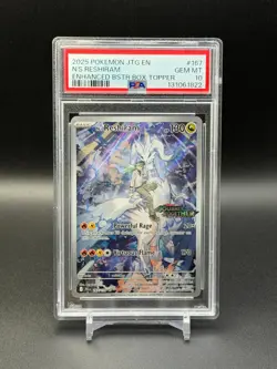 Pokemon N's Reshiram Journey Together Stamped 167/159 PSA 10 GEM - Image 1