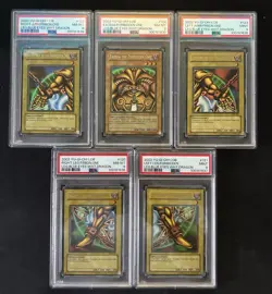 YuGiOh 2002 Exodia Complete Full Set LOB 120-124 Ultra Rare PSA 8-9 MINT ENGLISH - Image 1