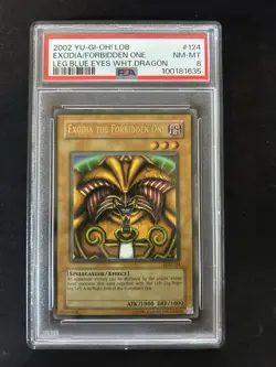 YuGiOh 2002 Exodia Complete Full Set LOB 120-124 Ultra Rare PSA 8-9 MINT ENGLISH - Image 3