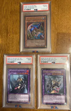 YuGiOh! Dark Magician Girl the Dragon Knight DLCS-EN006 PSA 9 6 RDS-ENSE2 2020 - Image 1