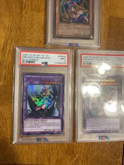 YuGiOh! Dark Magician Girl the Dragon Knight DLCS-EN006 PSA 9 6 RDS-ENSE2 2020 - Image 3
