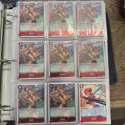 One Piece Binder Lot - Nami, Yamato, Stussy, Luffy, Sabo, And More!! 570 Cards - Image 1