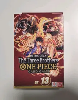 One Piece CCG EN - The Three Brothers Ultra Deck (ST-13) Sealed w/ Promo Pack - Image 1