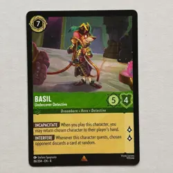 Basil 86/204 Disney Lorcana Reign of Jafar Regular Rare Card NM - Image 1