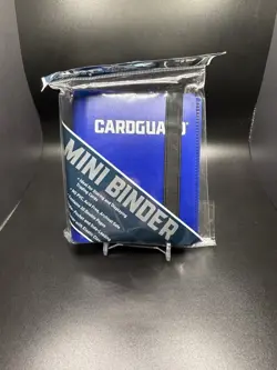 Blue CardGuard Mini Binder with Strap, Holds 40 Cards - Image 1
