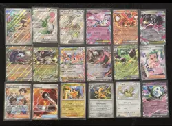 2024/2025 Mixed Set Pokemon 18 Card Lot! Full Arts, EX & Holos! - Image 1