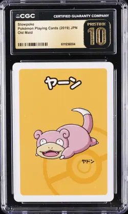2019 POKEMON PLAYING CARDS JAPANESE OLD MAID SLOWPOKE CGC 10 PRISTINE - Image 1