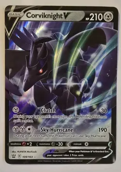 Corviknight V 109/163 Ultra Rare SWSH05: Battle Styles Pokemon Card - Image 1