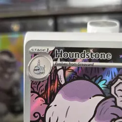 Pokemon Houndstone 145/132 Illustration Rare IR Holo Ex Card V Mega Evolutions - Image 5