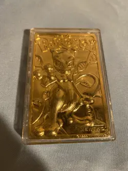 VINTAGE Pokemon Mewtwo Trading Card 23K Gold-Plated - 1999 BURGER KING VINTAGE - Image 2