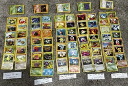 WOTC Pokemon 188 Card Lot NO DUPLICATES HP/MP Jungle, Fossil, Rocket, Base (2) - Image 1