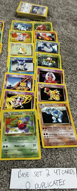 WOTC Pokemon 188 Card Lot NO DUPLICATES HP/MP Jungle, Fossil, Rocket, Base (2) - Image 5