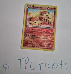 HOLOFOIL Growlithe - Legendary Treasures - Pokemon card - Near Mint NM - TCG $18 - Image 1