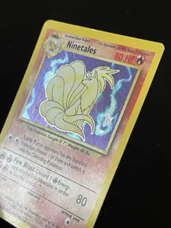 Pokemon TCG Base Set Ninetales Rare Holo Card 12/102 - Image 2