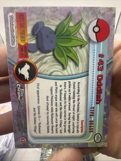 Oddish #43 Topps Chrome Pokemon Card NM - Image 2