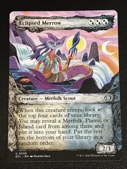 MTG Lorwyn Eclipsed Eclipsed Merrow Showcase 0339 NM - Image 1