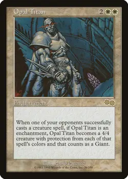 Urza's Saga Opal Titan MTG Magic the Gathering NM - Image 1