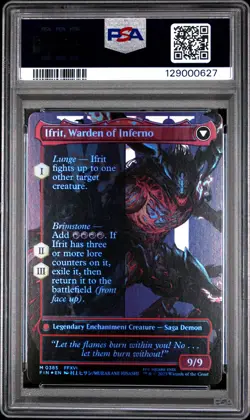 2025 MTG FINAL FANTASY CLIVE, IFRIT'S DOMINANT/IFRIT, WARDEN OF INFERNO PSA 10 - Image 2