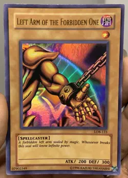 Yugioh 2010 Left Arm of the Forbidden One LOB-123 Ultra Rare Unlim NM w/Tracking - Image 2
