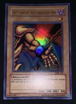 Yugioh 2010 Left Arm of the Forbidden One LOB-123 Ultra Rare Unlim NM w/Tracking - Image 3