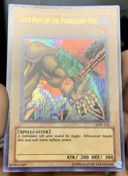 Yugioh 2010 Left Arm of the Forbidden One LOB-123 Ultra Rare Unlim NM w/Tracking - Image 5