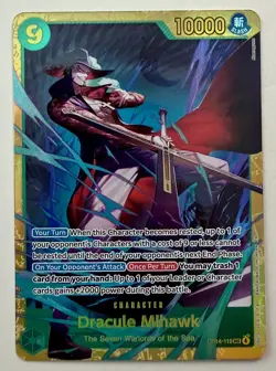 Dracule Mihawk - OP14-119 SEC - THE AZURE SEA'S SEVEN - One Piece TCG English - Image 1