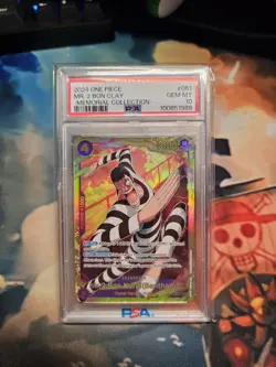 Namco One Piece Mr.2 Bon Kurei EB01-061 Secret Rare Full Art Foil PSA 10 - Image 1