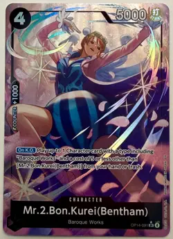 One Piece CCG MR.2.BON.KUREI (Bentham) OP14-091 Alt Art English - Image 1