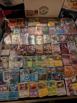 AUTHENTIC TCG 300 POKEMON CARD LOT W/ 5 RANDOM SEALED BOOSTER PACKS - Image 4