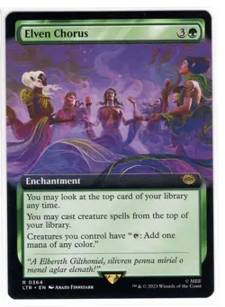 MTG Elven Chorus (Extended Art), The Lord of the Rings (LTR) LotR - Image 1