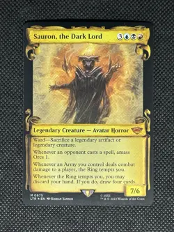 2023 MTG Lord of the Rings LOTR Scroll Sauron The Dark Lord 0675 M LTR - Image 1