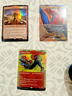 Spider-Punk - Borderless - SPM - MTG - EN - NM - 0207 + Electro - 0076 All NM NP - Image 1