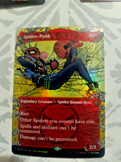 Spider-Punk - Borderless - SPM - MTG - EN - NM - 0207 + Electro - 0076 All NM NP - Image 2