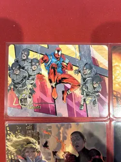 Magic The Gathering Marvel Spider-Man Art Series 4 Card Lot - Image 3