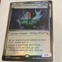 Vannifar, Evolved Enigma (Showcase) (Invisible Ink) -Foil Light Play MTG - Image 1
