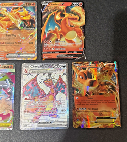 (5) CHARIZARD (EX , V, Mega X EX) Pokemon Card Lot Holo/Promo : PFL-SVP-MEW-F-XY - Image 3