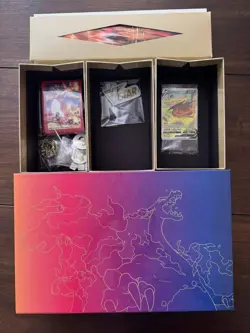 Open Pokemon Charizard Ultra Premium Collection Box w/ Promo Cards & Accesories - Image 1