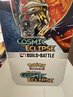 Empty Pokemon TCG Cosmic Eclipse Build and Battle Display Case & Boxes - Image 4