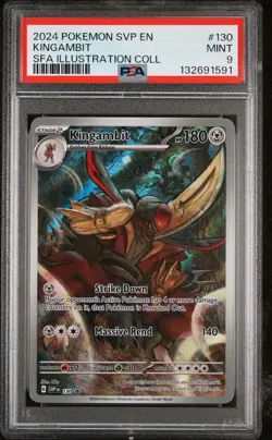 2024 POKEMON SHROUDED FABLE ILLUSTRATION COLLECTION PROMO #130 KINGAMBIT PSA 9 - Image 1