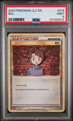 2023 POKEMON CLC-TRADING CARD GAME CLASSIC CHARIZARD & HO-OH EX DECK BILL PSA 9 - Image 1