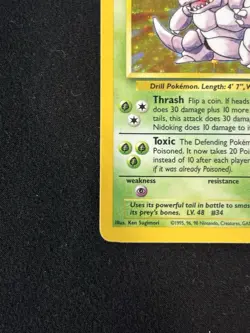 Pokemon TCG Nidoking Base Set Holo Unlimited Rare Card 11/102 - Image 4