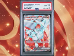 2025 POKEMON WHT EN-WHITE FLARE #158 RESHIRAM EX ULTRA RARE | PSA GEM MT 10 - Image 1