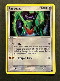 Rayquaza 3/17 Series 1 Holo Rare Promo 2006 Vintage Pokemon TCG - Image 1