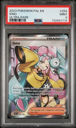 2023 POKEMON PAL EN-PALDEA EVOLVED ULTRA RARE #254 IONO PSA 9 - Image 1