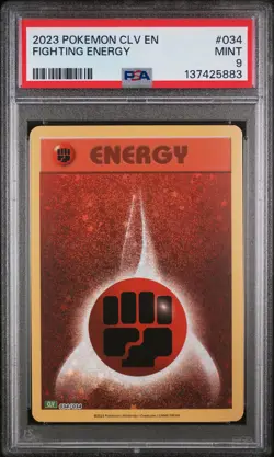 2023 POKEMON CLV-CLASSIC VENUSAUR & LUGIA EX DECK #034 FIGHTING ENERGY PSA 9 - Image 1
