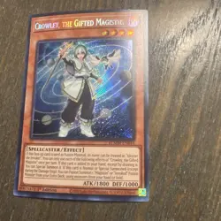 Crowley, The Gifted Magistus BLMM-EN044 Secret Rare Yugioh Set 1st Edition Mint - Image 2